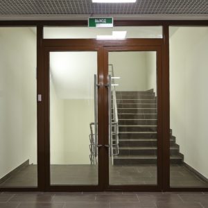Алюминиевая дверь для лестницы офиса GFTD819